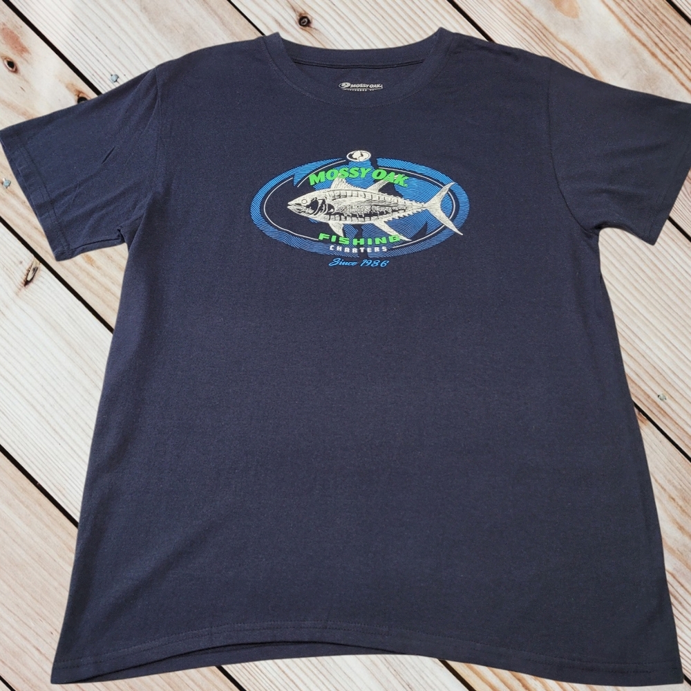 Men's Mosst Oak Blue T-Shirt NWOT